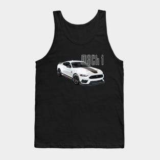 MACH1 MUSTANG GT OXFORD WHITE Tank Top